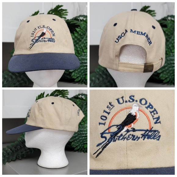 Vtg 2001 101 US Open Southern Hills Golf Strapback Hat - Picture 1 of 8